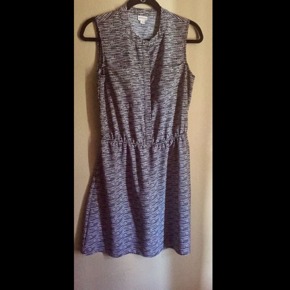 Merona Black and White Patterned Dress